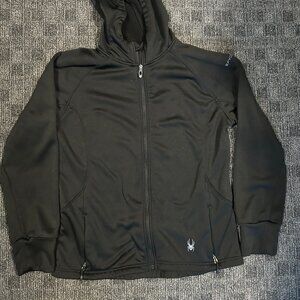 Spyder black hoodie jacket XL